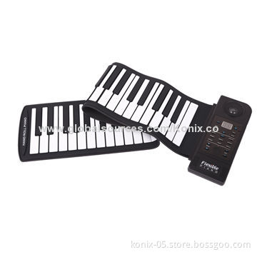 Portable 61 keys roll up piano for children